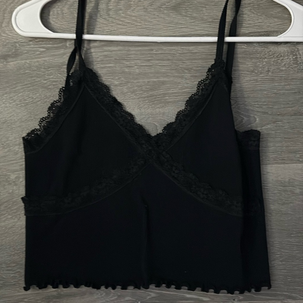 black lace tank top